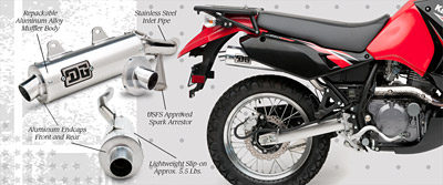klr 650 slip on exhaust