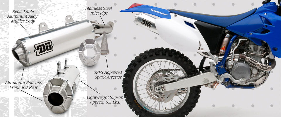 Yamaha WR450F 2003-06 - DG Performance O-Series Slip-On Exhaust