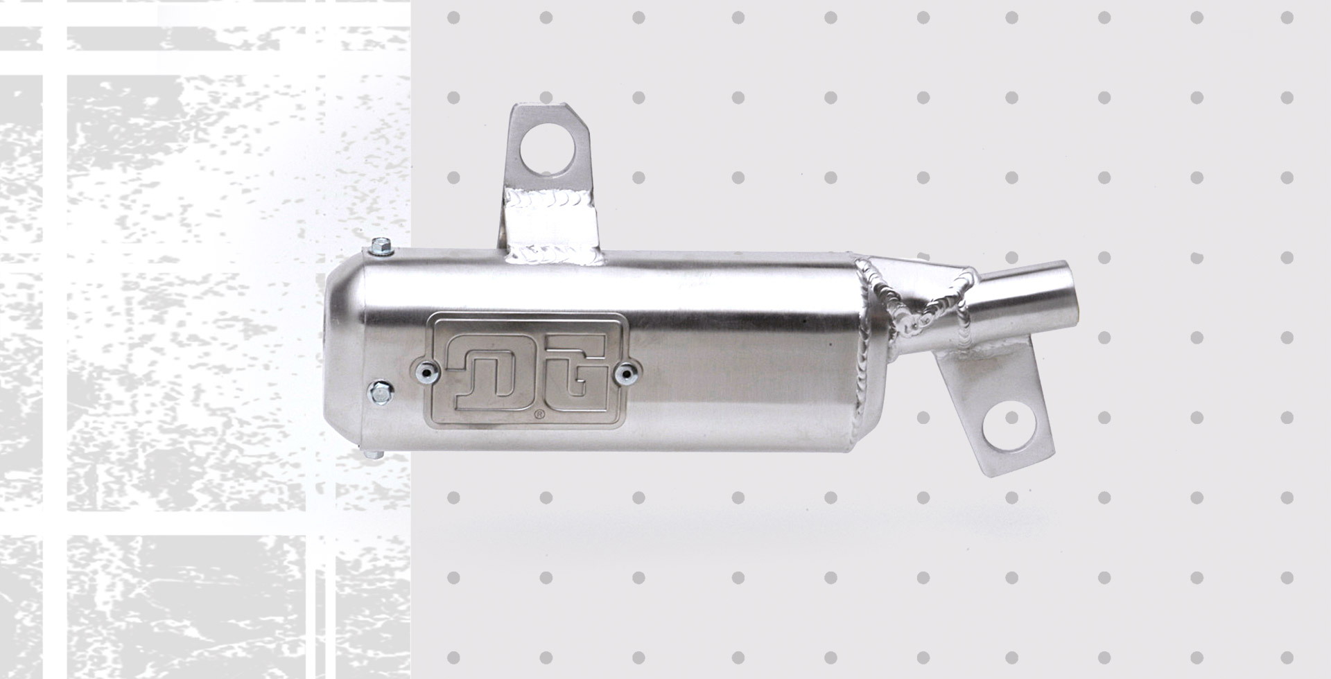 GLORY original silencer No1（新品未使用） Suzuki RM125 1990 - Type II Oval Silencer - DG Performance